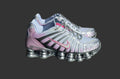 Nike Shox - (UA) Mtlc Platinum/Pinksicle-Pink Foam-White-Flt Silver