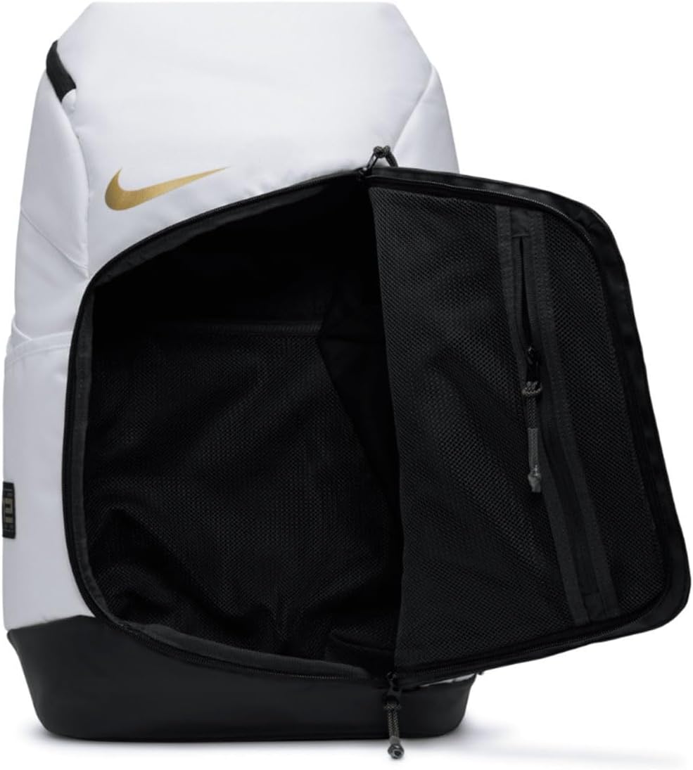Nike Elite Hoops Backpack - White / Black / Gold (UA)