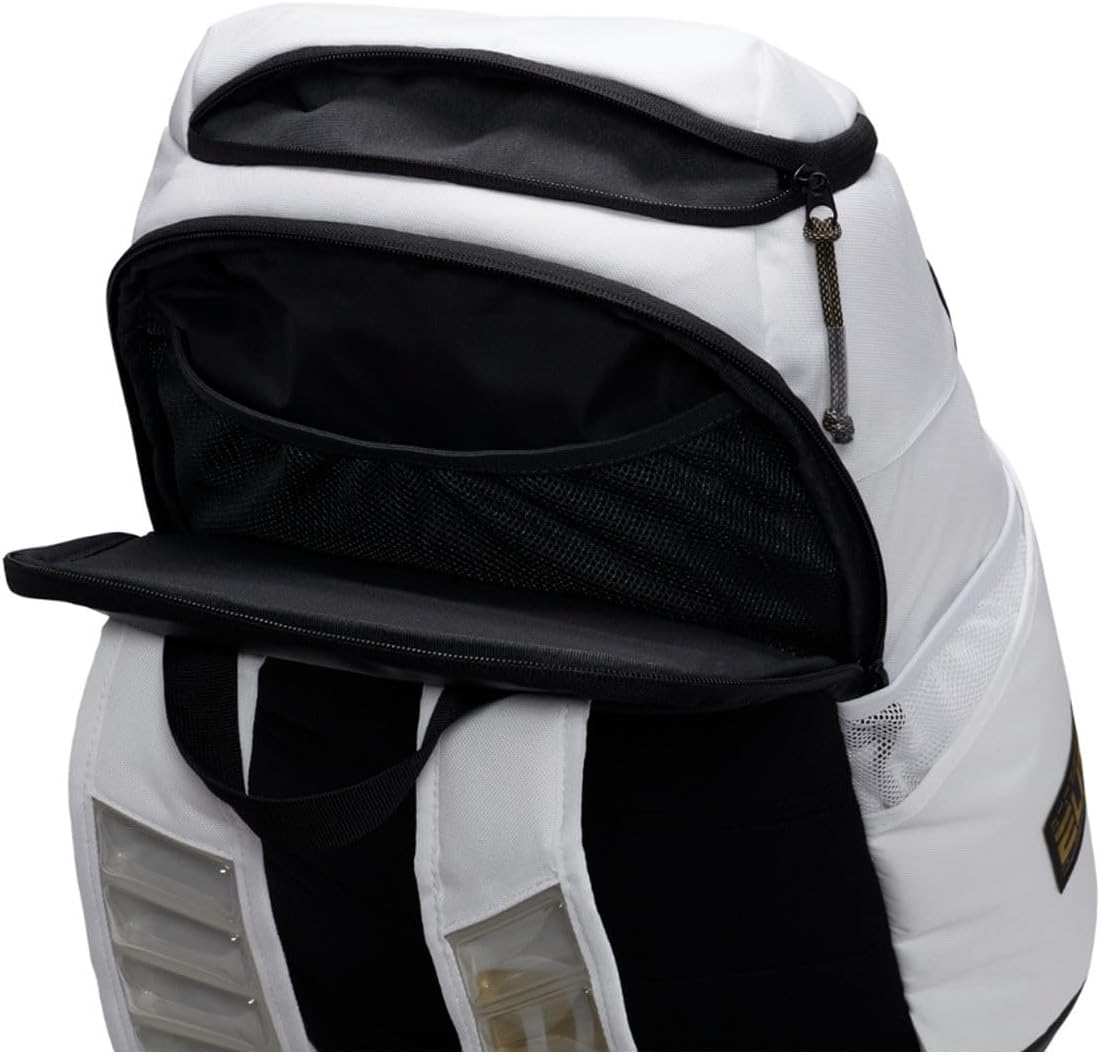 Nike Elite Hoops Backpack - White / Black / Gold (UA)